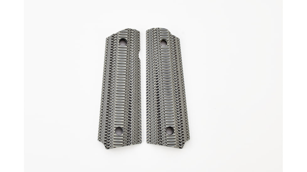 CM Products Grips, Operator II, G10, Compact, Black/Gray, 11-GR-OP2-CP-BG