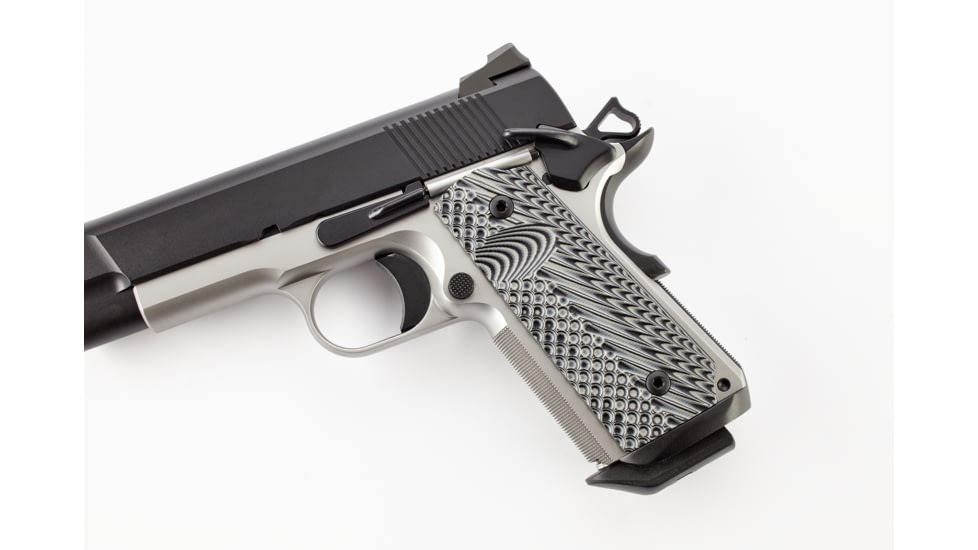 CM Products Grips, Operator II, G10, Compact, Black/Gray, 11-GR-OP2-CP-BG