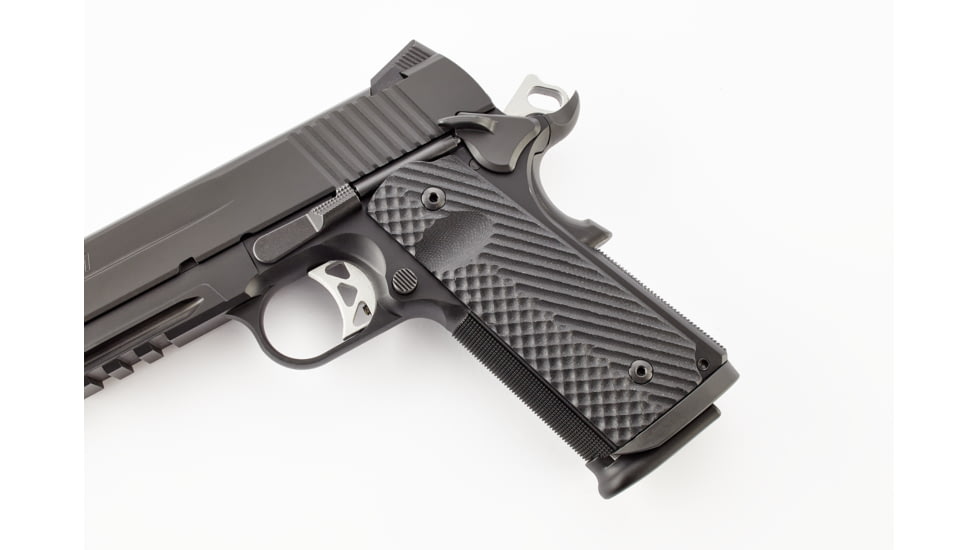 CM Products Grips, Operator II, G10, Full-Size, Black, 11-GR-OP2-FS-B