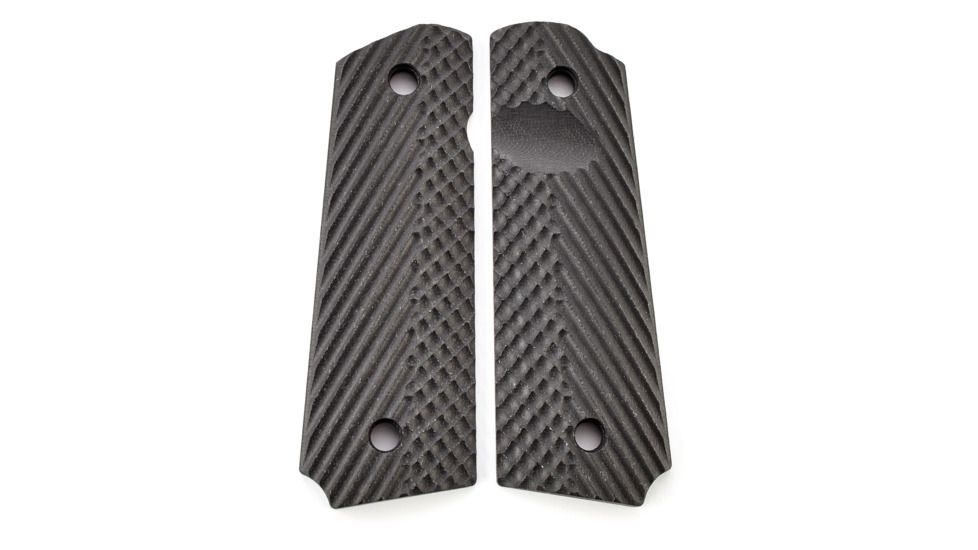 CM Products Grips, Operator II, G10, Full-Size, Black, 11-GR-OP2-FS-B