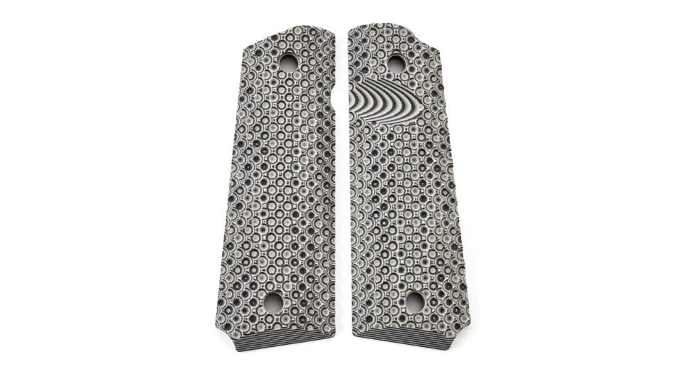 CM Products Grips, Recon, G10, Full-Size, Black/Gray, 11-GR-RC-FS-BG