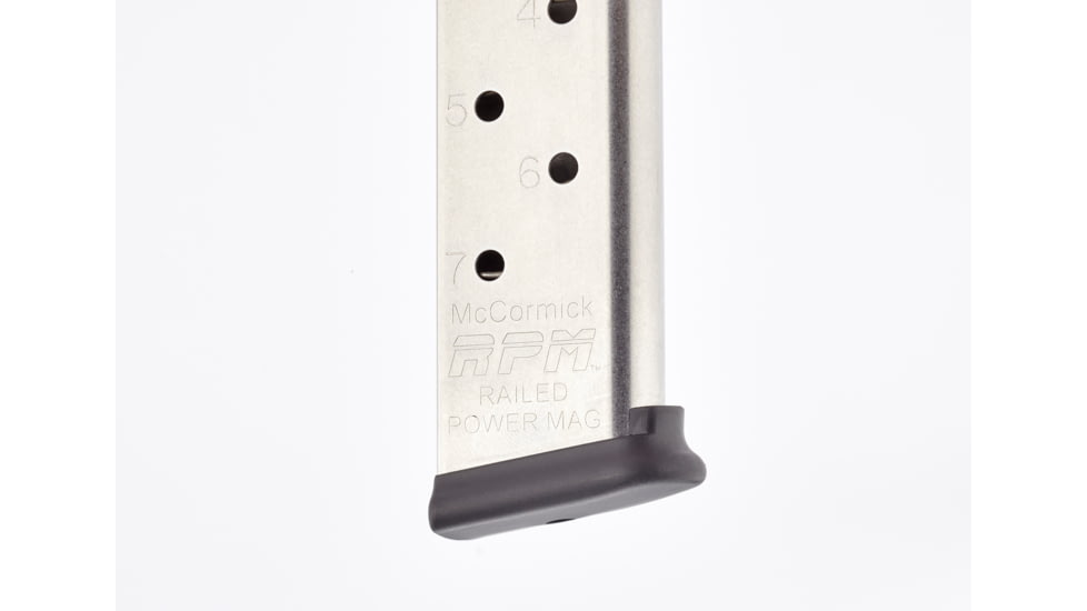CM Products Railed Power Mag, Compact, .45 ACP, 7 Round, Stainless, M-RPM-45CP7