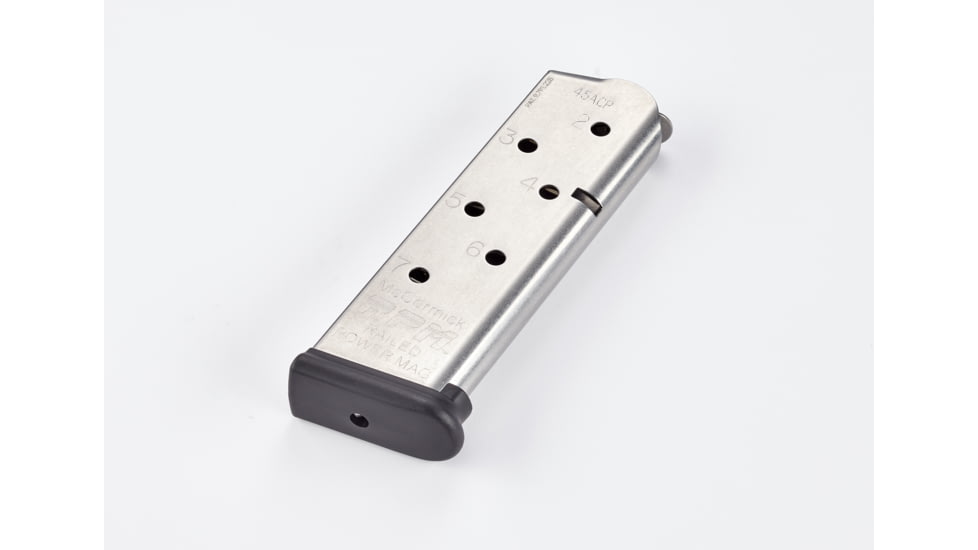 CM Products Railed Power Mag, Compact, .45 ACP, 7 Round, Stainless, M-RPM-45CP7