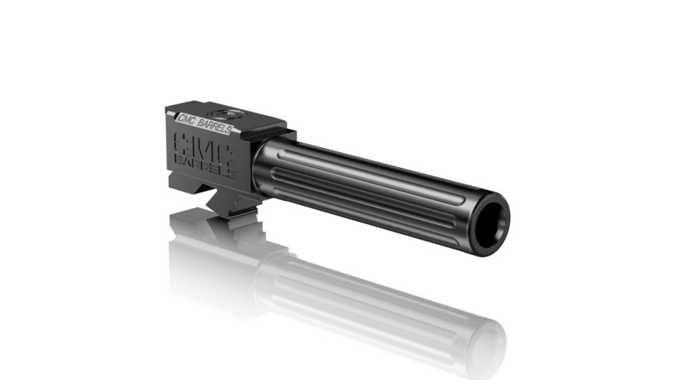 CMC Triggers 75522 Match Precision Fluted Barrel Compatible With Glock 19 Gen 3&amp;