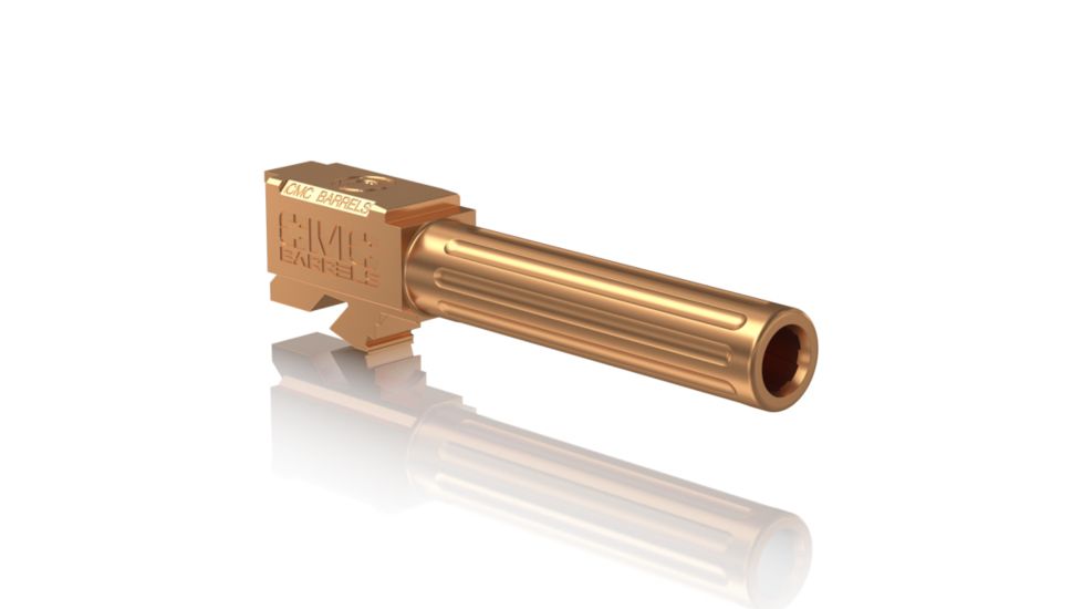 CMC Triggers 75524 Match Precision Fluted Barrel Compatible With Glock 19 Gen 3&amp;