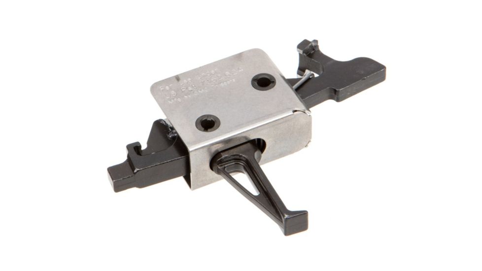 CMC Triggers AK Two Stage Trigger Pull, Flat Match Grade 2-Stage 1 lb Set - 3 lb Release, Black, 91604