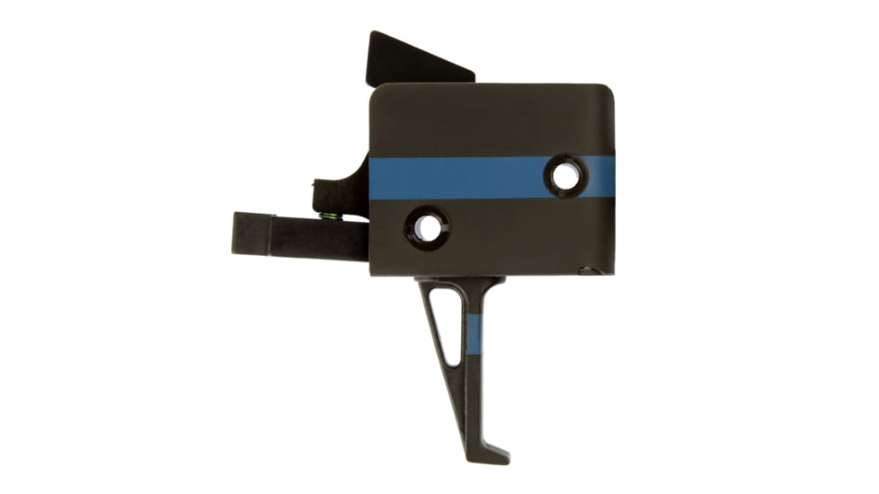 CMC Triggers AR-15/AR-10 Competition Trigger Group Single Stage, Small Pin, Flat, 2.5lb Pull, Blue Line, 90503LEO