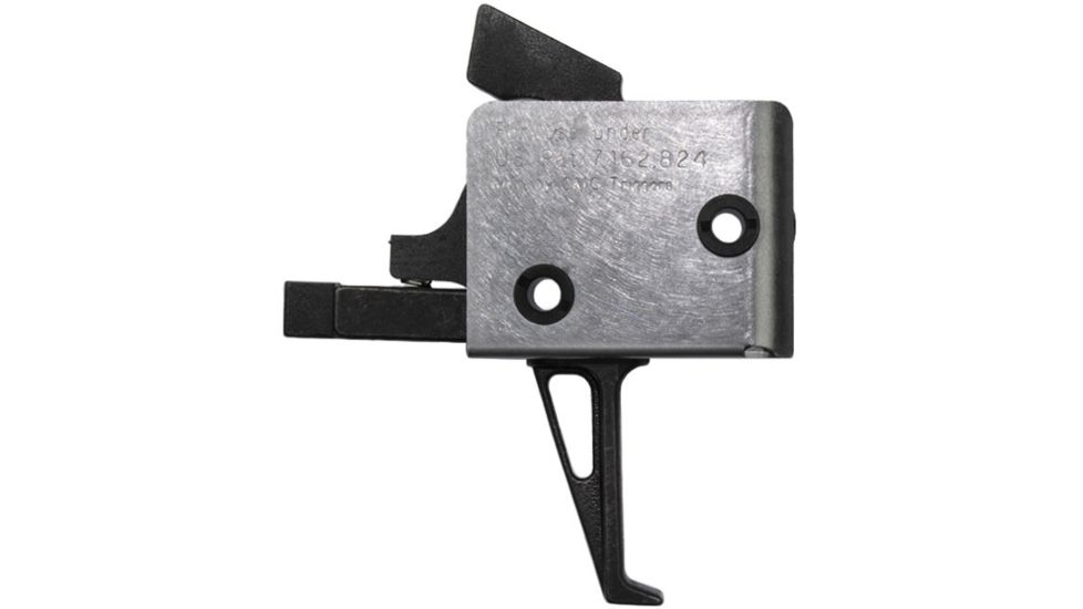 CMC Triggers Duty/Patrol Single Stage Trigger Module, AR-15/AR-10, Tactical Flat Small Pin 4.5 lb Trigger, Black/Silver, 92503