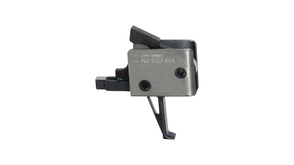 CMC Triggers Duty/Patrol Single Stage Trigger Module, AR-15/AR-10, Tactical Flat Small Pin 4.5 lb Trigger, Black/Silver, 92503