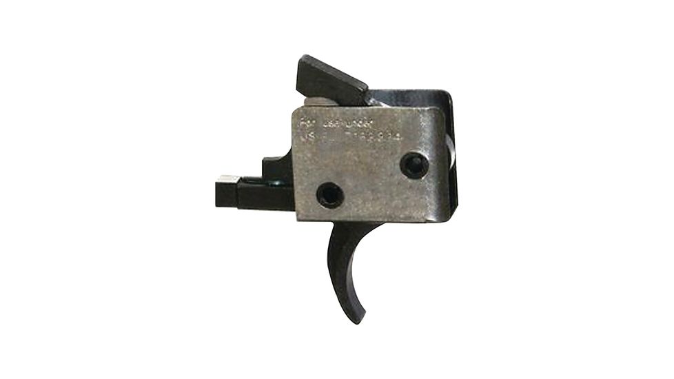 CMC Triggers Duty/Patrol Single Stage Trigger Module, AR-15/AR-10, Traditional Curved Small Pin 4.5 lb Trigger, Black/Silver, 92501