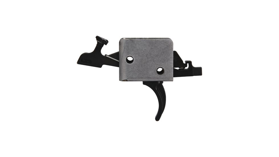 CMC Triggers AR-15/AR-10 Match Grade 2-Stage Trigger Group Large Pin Curved Trigger 1 Pound Set - 3 Pound Release
