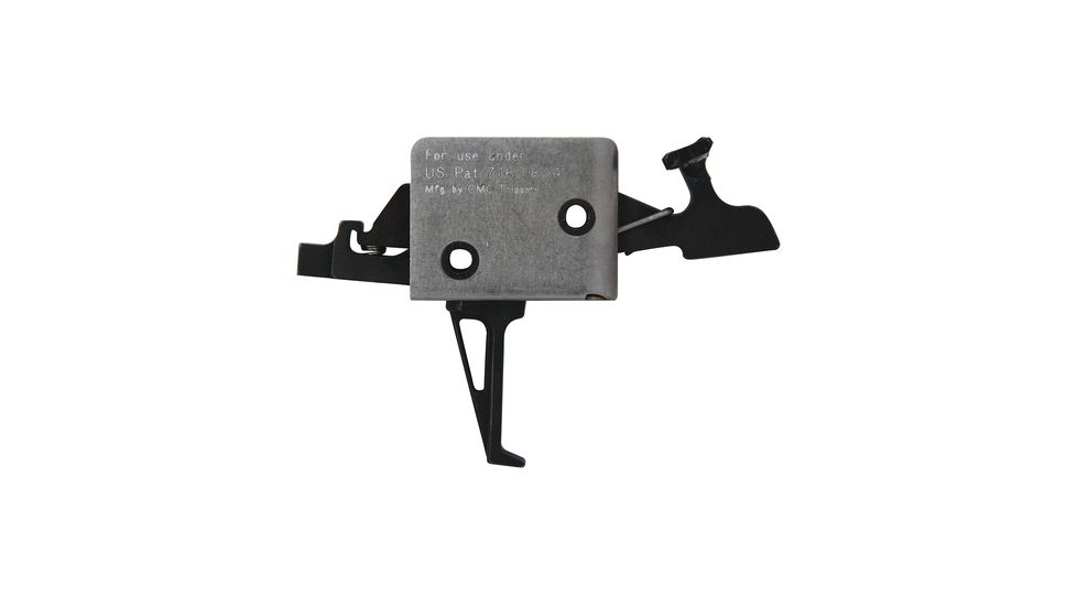 CMC Triggers AR-15/AR-10 Match Grade 2-Stage Trigger Group Large Pin Flat Trigger 1 Pound Set - 3 Pound Release