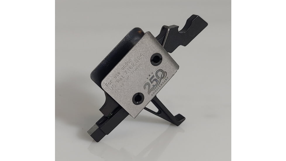 CMC Triggers AR-15/AR-10 Single Stage 250 yr Celebration Limited Edition AR Trigger, Flat, 3.5lb, Silver, CMC-AR-D-S-SF-3.5-S-S250