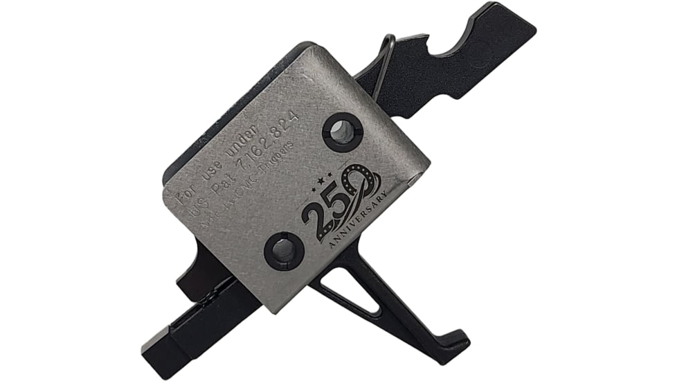 CMC Triggers AR-15/AR-10 Single Stage 250 yr Celebration Limited Edition AR Trigger, Flat, 3.5lb, Silver, CMC-AR-D-S-SF-3.5-S-S250