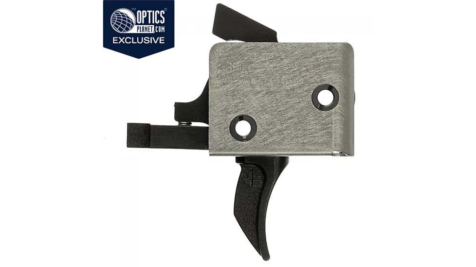 CMC Triggers AR-15/AR-10 Single Stage Drop-In Trigger, Combat Curve, 3.5lb Pull Weight, Black/Silver, 91701