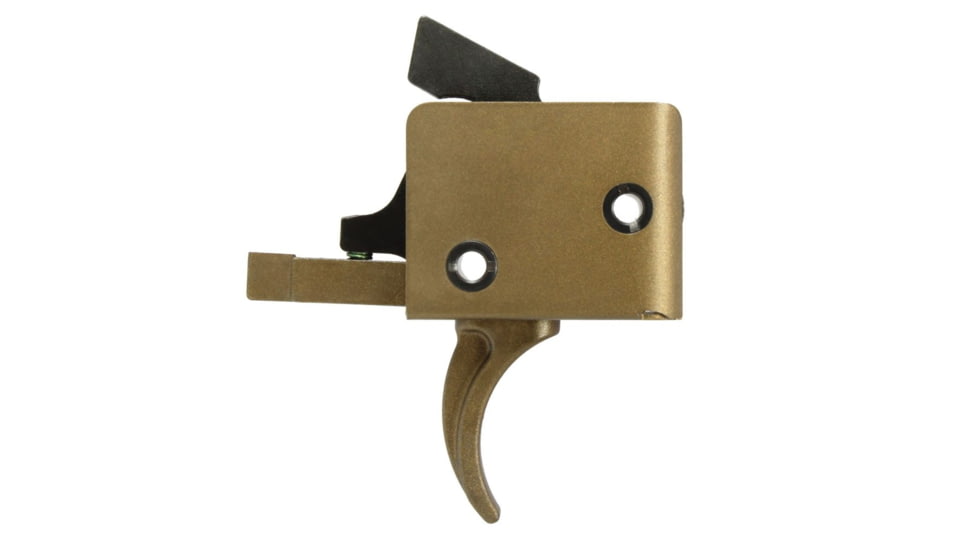 CMC Triggers AR-15/AR-10 Trigger Group Single Stage, Small Pin, Curved, 3.5lb Pull, Burnt Bronze, 91501BB