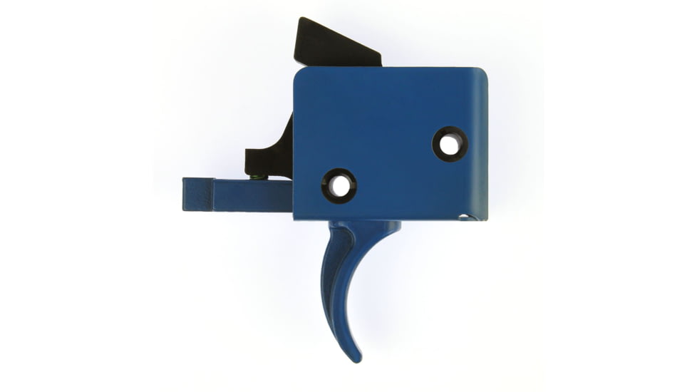 CMC Triggers AR-15/AR-10 Trigger Group Single Stage, Small Pin, Curved, 5.5lb Pull, Blue, 93501BLU