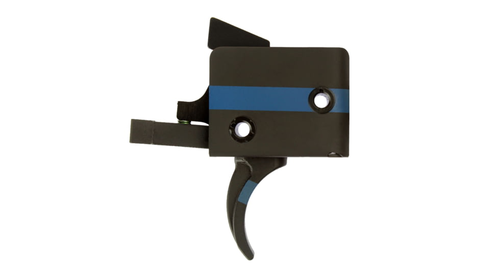 CMC Triggers AR-15/AR-10 Trigger Group Single Stage, Small Pin, Curved, 3.5lb Pull, Blue Line, 91501LEO