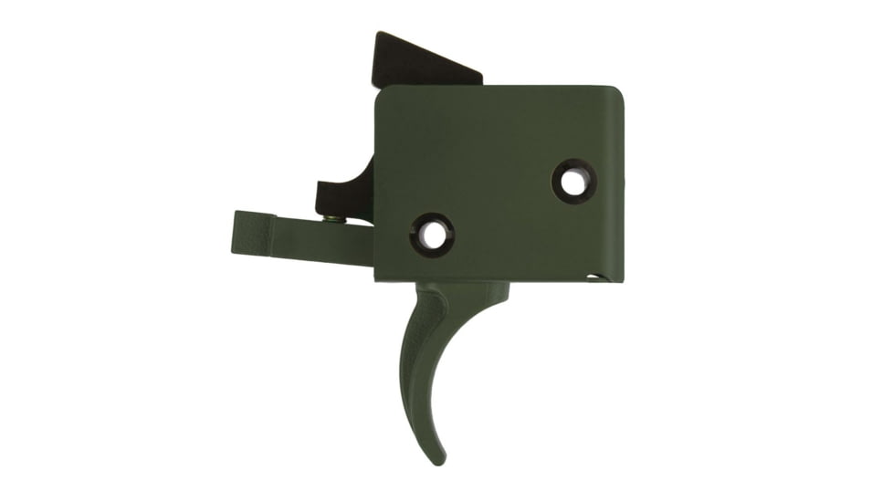 CMC Triggers AR-15/AR-10 Trigger Group Single Stage, Small Pin, Curved, 3.5lb Pull, Olive Drab Green, 91501ODG