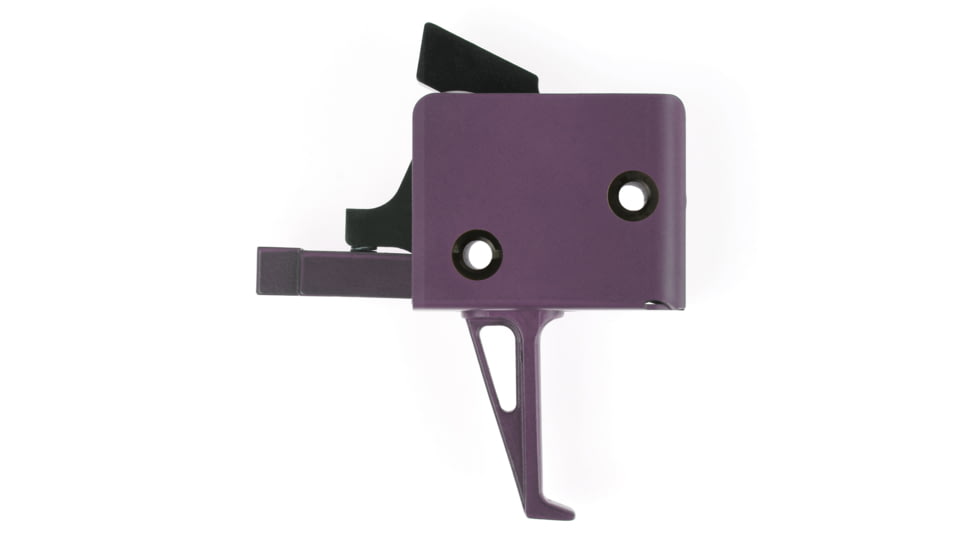 CMC Triggers AR-15/AR-10 Trigger Group Single Stage, Small Pin, Flat, 4.5lb Pull, Purple, 92503PPL
