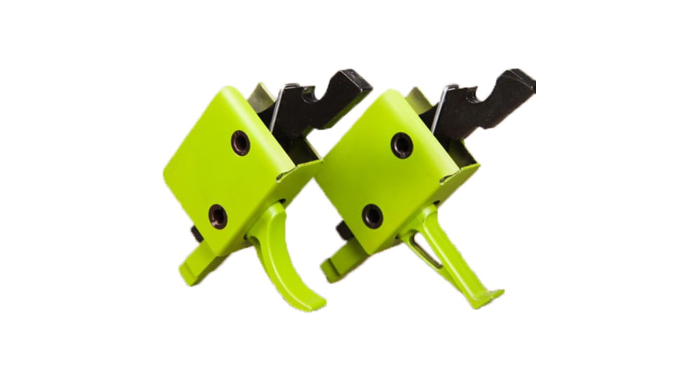 CMC Triggers AR-15/AR-10 Trigger Group Single Stage, Small Pin, Curved, 3.5lb Pull, Zombie Green, 91501ZOM