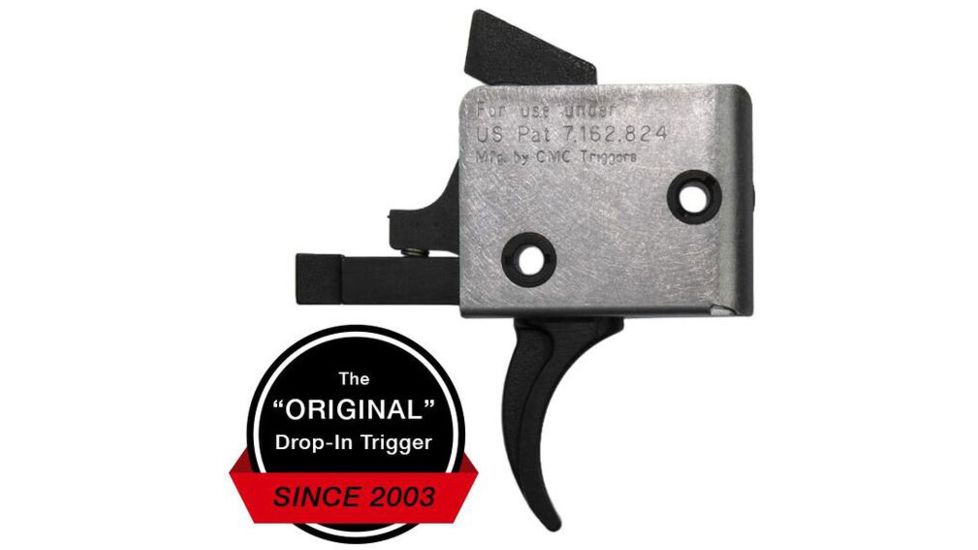 CMC Triggers AR Duty/Patrol Single Stage Trigger Group AR Drop In Single Curve 6-6.5 LB 94501