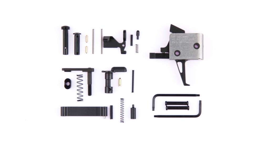 CMC Triggers AR Lower Assembly Trigger Kit - 3 1/2 lb. Flat, Black, 81503