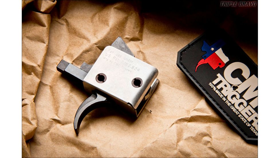 CMC Triggers AR-15/AR-10 Single Stage Drop-in Competition Trigger, Curved, 2.5 lb Pull, 90501