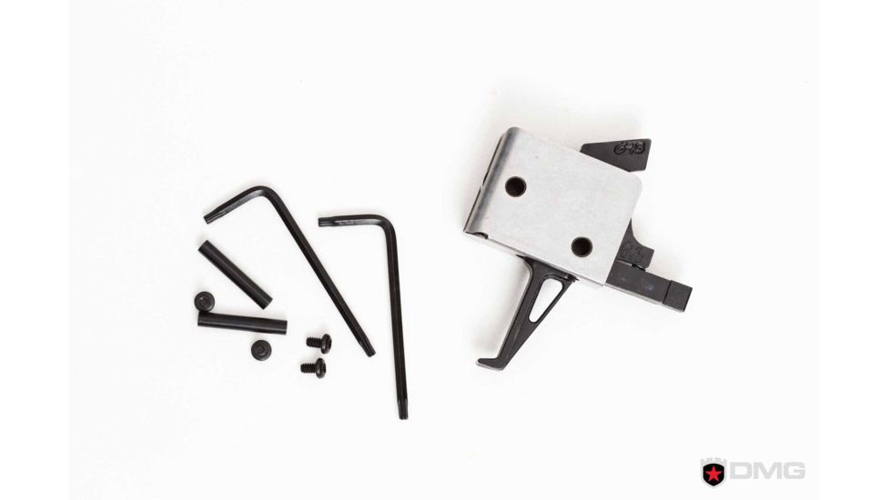 CMC Triggers AR-15/AR-10 Single Stage Drop-in Competition Trigger, Tactical Flat, 2.5 lb Pull, 90503