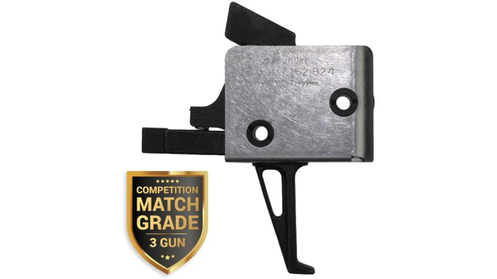 CMC Triggers AR-15/AR-10 Single Stage Drop-in Competition Trigger, Tactical Flat, 2.5 lb Pull, 90503