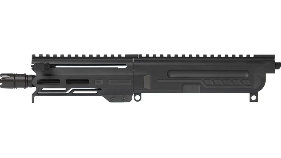 CMMG DISSENT Upper Receiver, 5.7x28mm, 6.5in, 1-9 Twist, 1/2x28 Thread, Zeroed Linear Compensator, Armor Black, 57BA8AE-AB