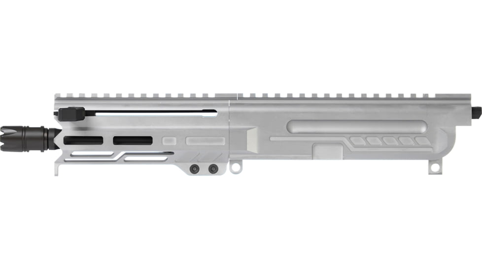CMMG DISSENT Upper Receiver, 5.7x28mm, 6.5in, 1-9 Twist, 1/2x28 Thread, Zeroed Linear Compensator, Titanium, 57BA8AE-TI