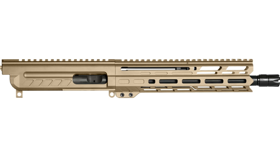 CMMG DISSENT Upper Receiver, 9mm, 10.5in, 1-10 Twist, 1/2x28 Thread, Zeroed Linear Compensator, Coyote Tan, 99B80E4-CT