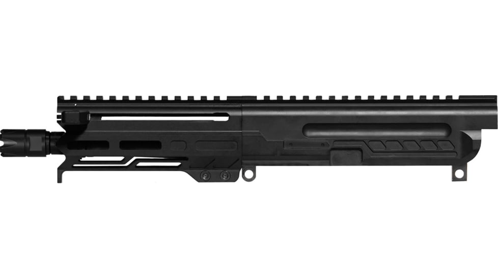 CMMG DISSENT Upper Receiver, 9mm, 6.5in, 1-10 Twist, 1/2x28 Thread, Zeroed Linear Compensator, Armor Black, 94B6829-AB