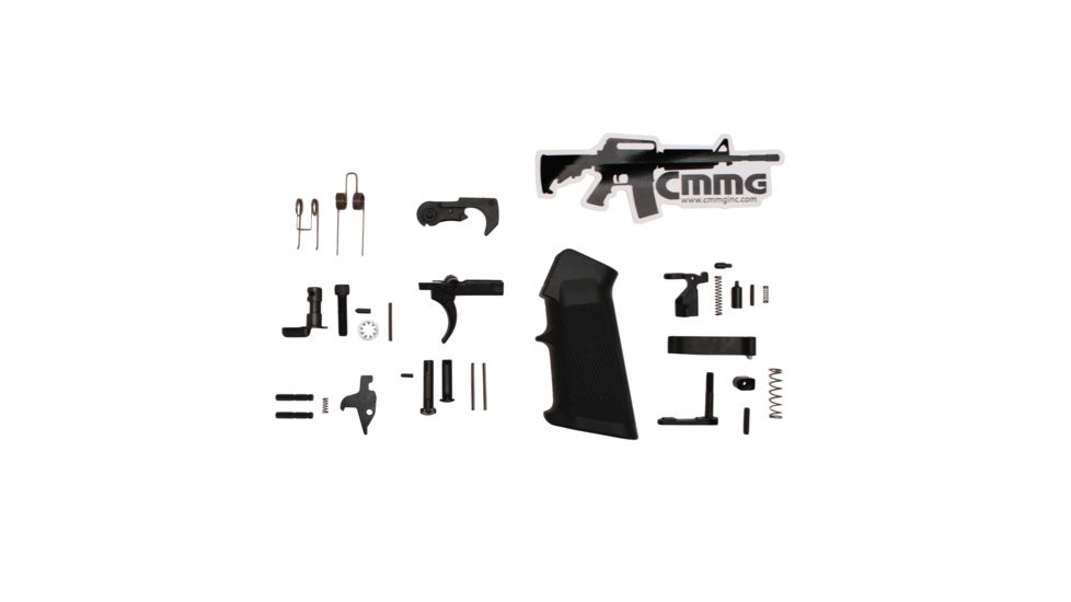 CMMG, Inc AR-15 Lower Reciever Parts Kit, A2 Grip, Black, 55CA6C5