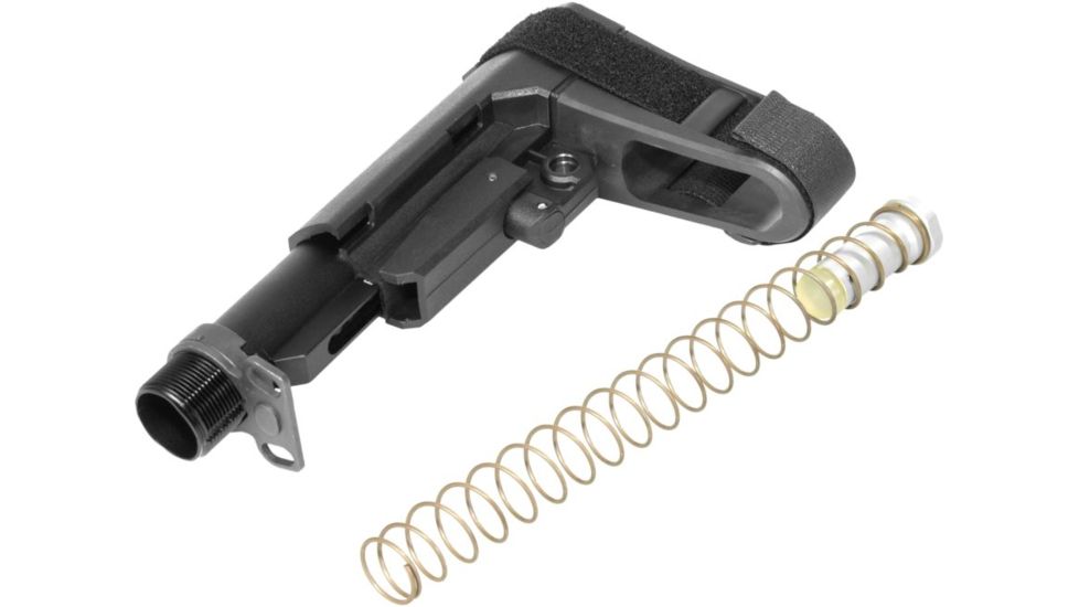 CMMG, Inc RipBrace Receiver Extension and Brace Kit, Micro/CQB, 6 - 8.5 inch, Black, 55CA957