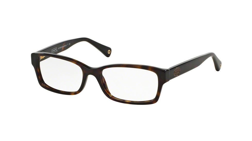 Coach BROOKLYN HC6040 Eyeglass Frames 5001-50 - Dark Tortoise Frame