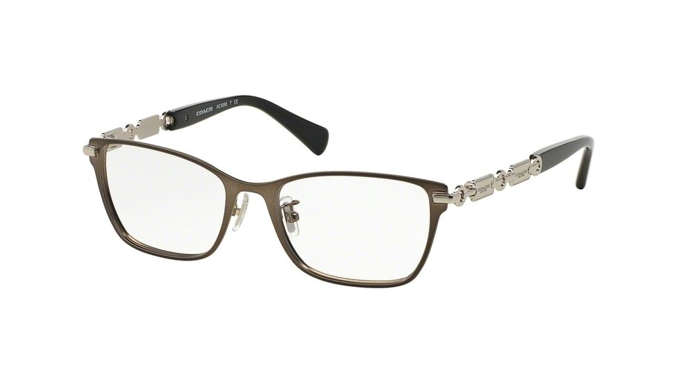 Coach HC5065 Eyeglass Frames 9017-53 - Dark Silver / Black Frame