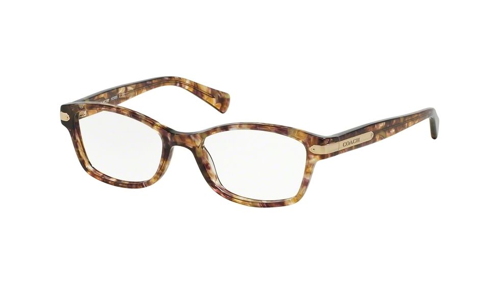 Coach HC6065 Eyeglass Frames 5287-49 - Confetti Light Brown Frame