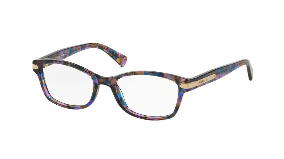 Coach HC6065 Eyeglass Frames 5288-49 - Confetti Purple Frame