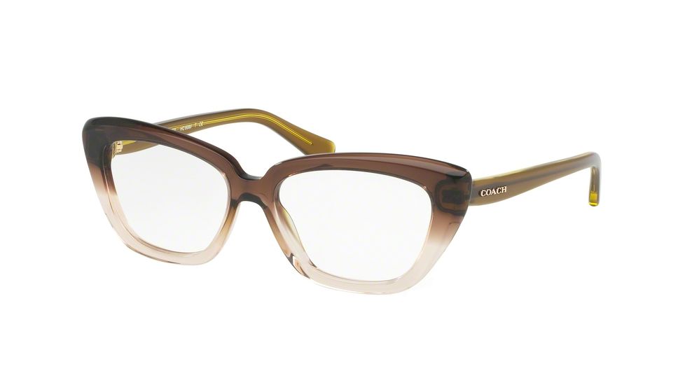 Coach HC6090 Eyeglass Frames 5400-52 - Olive Brown Gradient/Olive Frame