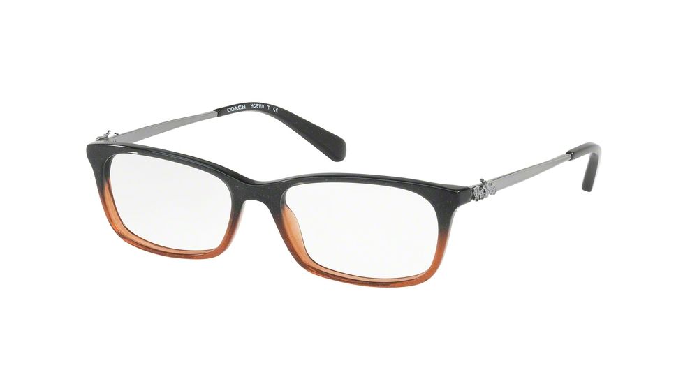 Coach HC6110 Eyeglass Frames 5475-50 - Black Amber Glitter Gradient Frame