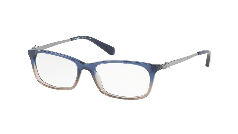 Coach HC6110 Eyeglass Frames 5489-50 - Denim Taupe Glitter Gradient Frame
