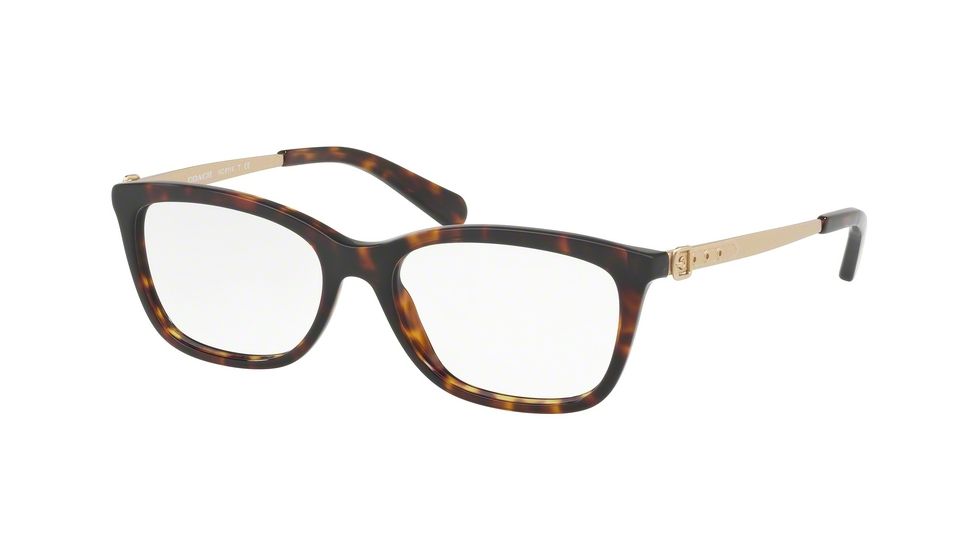 Coach HC6114 Eyeglass Frames 5485-51 - Dark Tortoise Frame