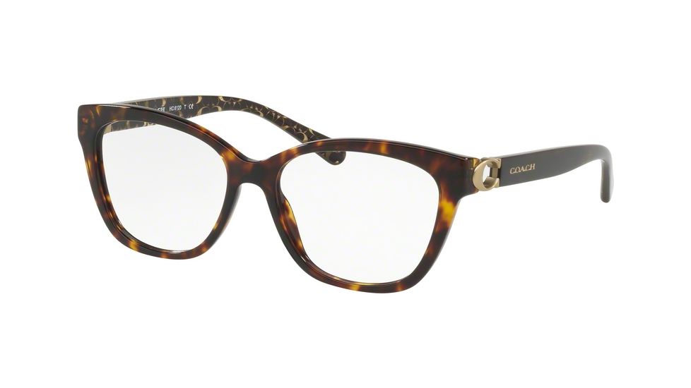 Coach HC6120 Bifocal Prescription Eyeglasses, 52mm, Dark Tortoise, HC6120-5507-52-BI
