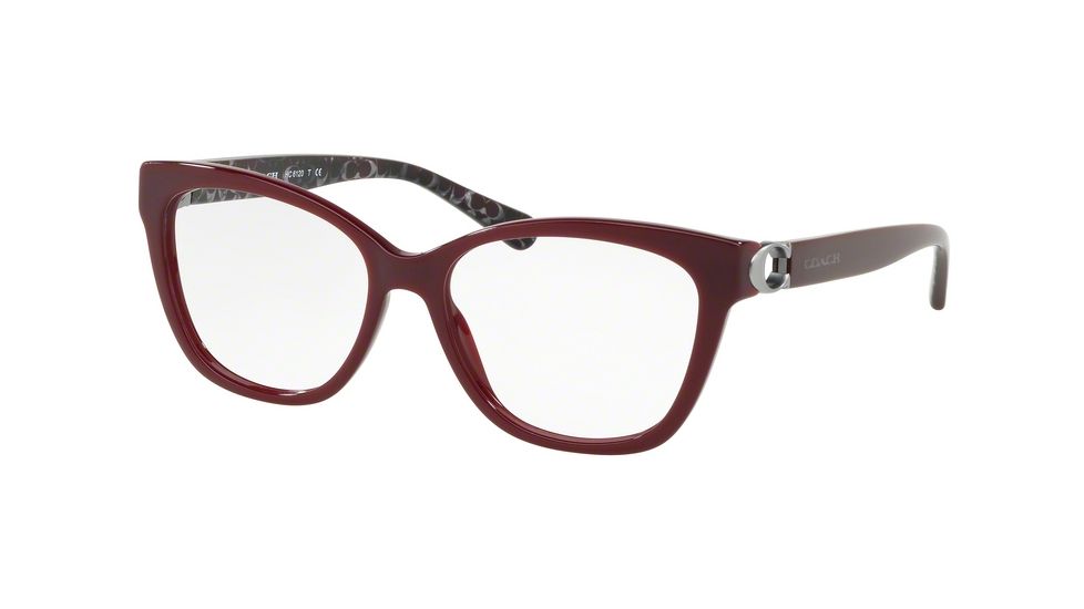 Coach HC6120 Bifocal Prescription Eyeglasses, 52mm, Oxblood, HC6120-5509-52-BI