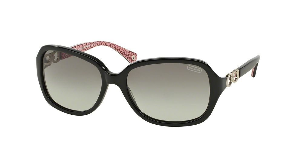 Coach BEATRICE HC8019 Single Vision Prescription Sunglasses HC8019-503411-58 - Lens Diameter 58 mm, Frame Color Black