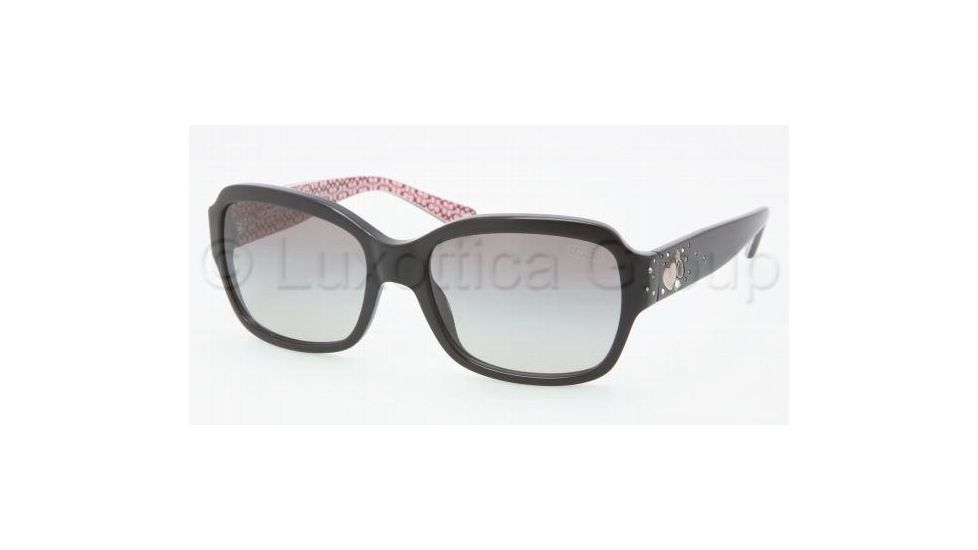 Coach L013 ELLA HC8021B Sunglasses 503411-5717 - Black Grey Gradient
