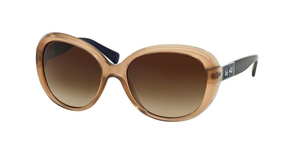 Coach L094 CARTER HC8120 Sunglasses 526013-57 - , Dark Brown Gradient Lenses