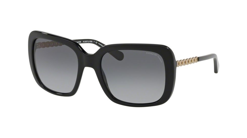 Coach L1026 HC8237 Bifocal Prescription Sunglasses HC8237-5002T3-57 - Lens Diameter 57 mm, Frame Color Black